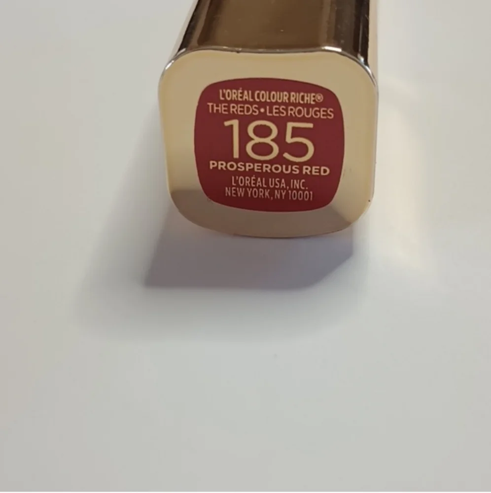 5 x L'Oreal Paris Colour Riche Reds of Satin Lipstick, 185 Prosperous Red